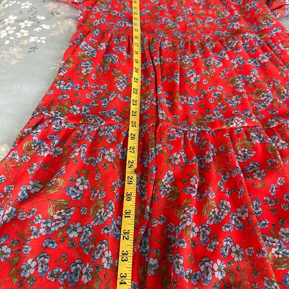 CeCe Tired Chiffon Babydoll Dress - Size L - Picture 6 of 6